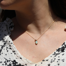Oval Mintabe Australian Opal Necklace Image